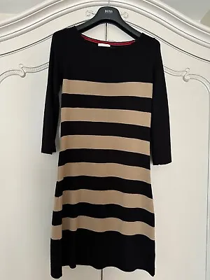 £13 • Buy Monsoon Black And Beige Dress Size Small ( 10 ) Acrylic/ Wool Mix. 