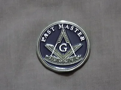  Masonic Past Master W/Square Challenge Coin Working Tools Fraternity NEW! • $12.59