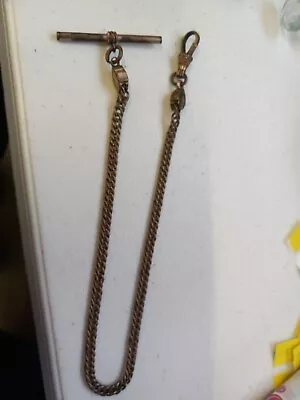 Antique Vintage Gold Plate Pocket Watch Fob Vest Chain Old 12  • $19.99