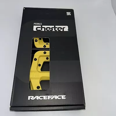 RaceFace Chester Pedals - Platform Composite 9/16 Yellow Replaceable Pins • $27.99