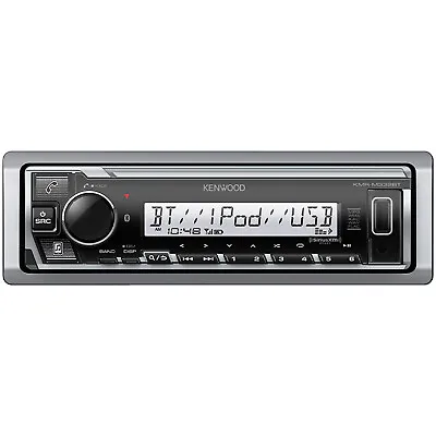 Kenwood KMR-M332BT Single DIN Marine AM/FM Radio Stereo USB Bluetooth Receiver • $160