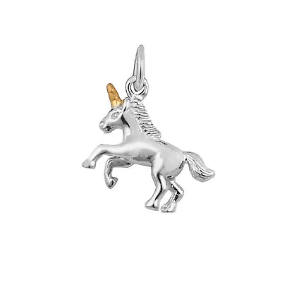 Sterling Silver Prancing Unicorn Charm • £14.65