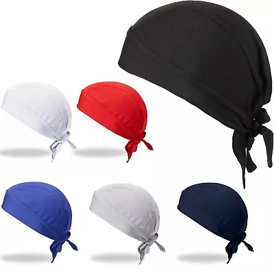 US Cycling Motorcycle Helmet Liner Do Rag Head Bandana Wrap Skull Cap For Men • $5.98