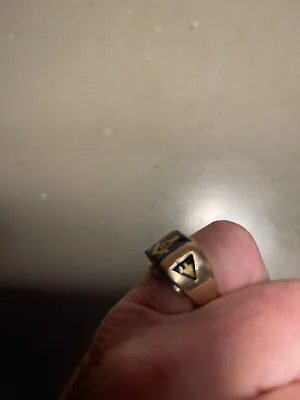 Vintage 10k Gold Masonic Ring • $399