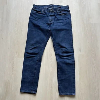 J. CREW Selvedge Denim Blue Jeans Men's Size 36x34 Slim Fit • $59.95