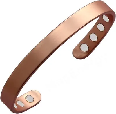 Copper Bracelet For Men And Women 99.9% Pure Copper Magnetic Bangle Xmas Gift • $11.99