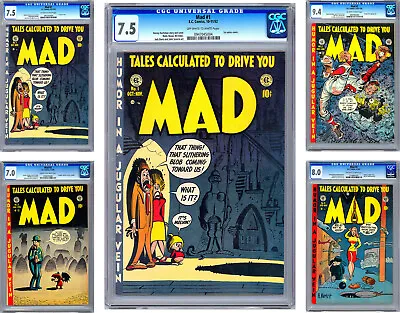 Mad #1-2-3-4 Cgc Vf/nm *spectacular 1st Eds Of Groundbreaking Ec Series* 1952-53 • $30000