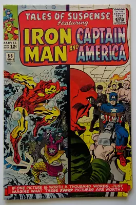 Comic Book- Tales Of Suspense #66 Iron Man & Captain America. 1965 • $39