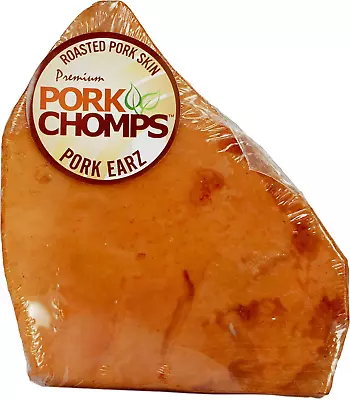 Roasted Pork Skin Dog Chews 5-Inch Ear Shapes • $13.93