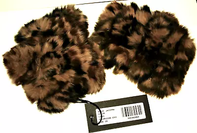 Jocelyn Camo Color Open Fingerless Tip Fur Glove Mitten New Tags OS • $34.99