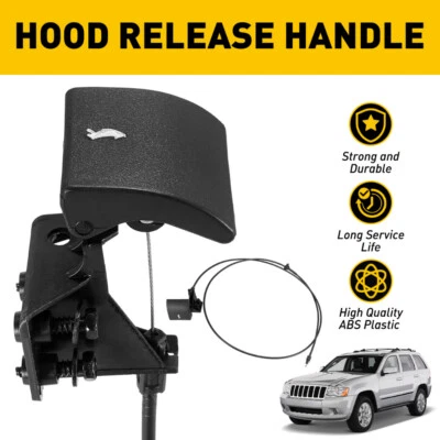 $17.99 • Buy Hood Latch Release Cable Handle For 05-10 Jeep Grand Cherokee 06-10 Commander US