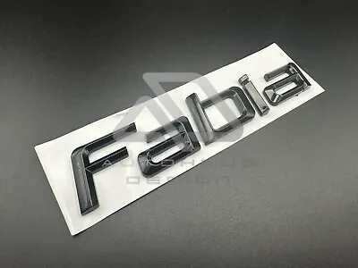 Skoda Fabia Gloss Black Badge Rear Trunk Bootlid Italic Prefacelift • $18.88