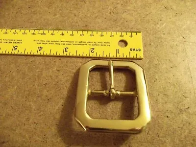 1 1/2  Solid Brass Oblong Clipped Corner Buckle • $13.50