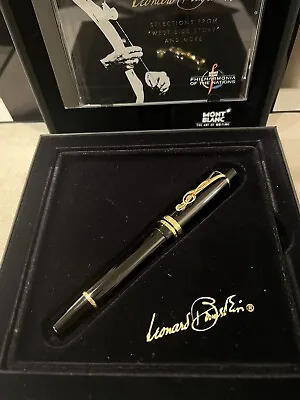 Montblanc Limited Leonard Bernstein F.Pen 18K NOS Rare Original Germany 🇩🇪 • $899