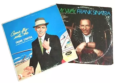 Frank Sinatra Vinyl LP Record Album Lot Of 2 Come Fly With Me 1958 & My Way 1969 • $20