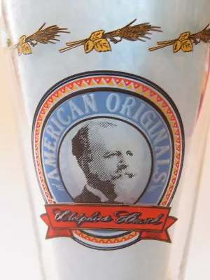 BEER Glass PINT GLASS ~ ADOLPHUS BUSCH American Originals: Muenchener Frost + • $16