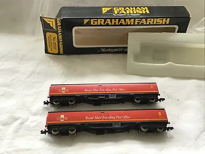 £49.99 • Buy Graham Farish N Gauge (0797) Pair Of Mk1 Pos 63' Royal Mail Red Coaches
