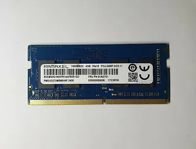 RAMAXEL 4GB 1x4GB 1Rx16 PC4 2400T RMSA3270MB86H9F-2400 DDR4 260Pin  Laptop • £1112.99