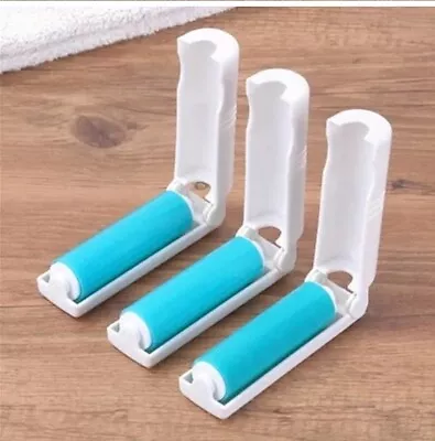 Portable Mini Lint Roller Foldable Pet Hair Remover Set Of 2 • $4.01