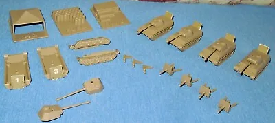 Milton Bradley 1975 WW2 Tank Battle Game Parts: German Panthers Cannons Depots • $19.99