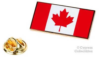 Canada Flag Enamel Lapel Pin Red Canadian Maple Leaf Tie Tack Badge Emblem • $12.99