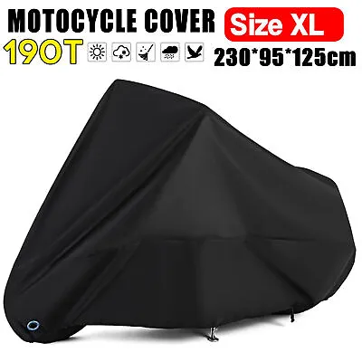 Motorcycle Scooter Cover XL Waterproof Bike Outdoor Rain Dust UV Protector C3P1 • $14.55
