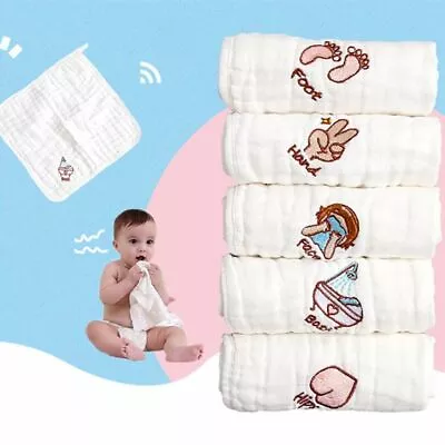 Cotton Gauze Baby Face Wash Cloth Wipes Towel Soft Cloth Bath Towel Gifts AU • $11.59