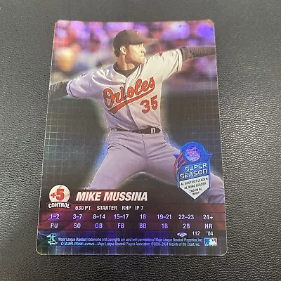 2004 MLB Showdown 112 Mike Mussina Trading Deadline Super Season Foil Orioles • $29.99