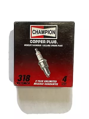 Spark Plug Champion Spark Plug Pack Of 4 (318) (RC12MC4) • $6.95