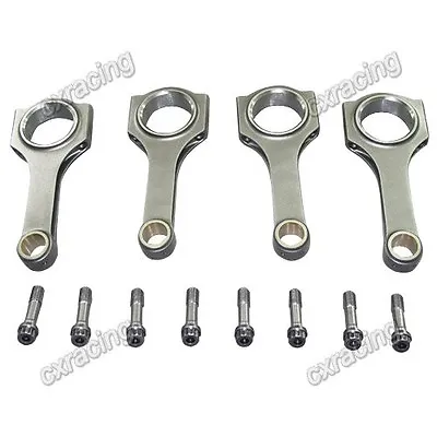 CXRacing H-Beam Connecting Rods Conrod + Bolts For Honda Civic D16 5.370  Length • $255