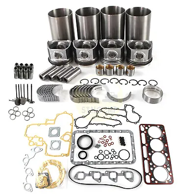 V2203 V2203E Engine Overhaul Rebuild Kit W/Valves For Kubota Bobcat Forklift • $359.90