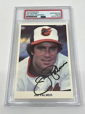 Jim Palmer Baltimore Orioles Signed Autograph 3.25 X 5.5 Photo PSA DNA • $27.99