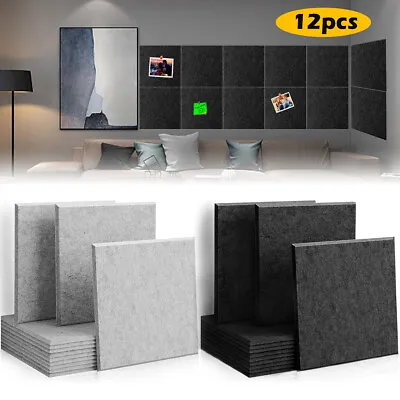 £26.46 • Buy 12Pack Acoustic Wall Panel Tiles Studio Sound Proofing Insulation Foam Thick Pad
