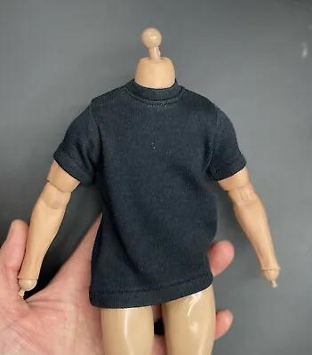 1/6 Scale Tee BLACK Short Sleeves T-Shirt For 12  Male Action Figure Doll Toys • $11