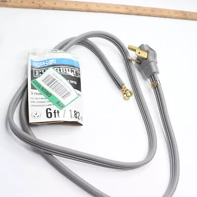 Everbilt 3-Prong Dryer Cord 30 Amp 6' 1004044724 • $16.19