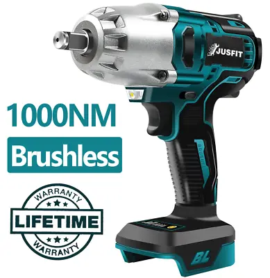 For Makita 1000Nm 1/2  Cordless Electric Impact Wrench Drill Gun Ratchet Driver • £34.98