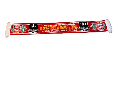 Liverpool Football Scarf - Fa Cup Semi Final 2012 • £5.99