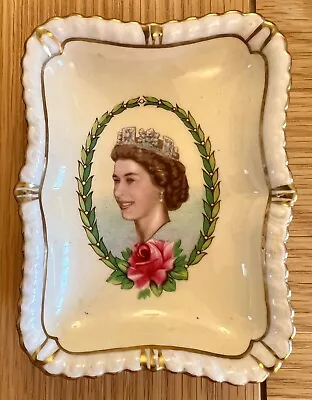 Queen Elizabeth 2  Coronation Commerorative Bone China Trinket Dish With Booklet • £24