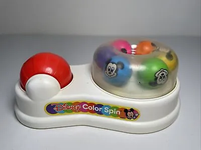 Vintage 1986 Disney Color Spin Mickey Mouse Mutli Colored Balls Toy Mattel Works • $25