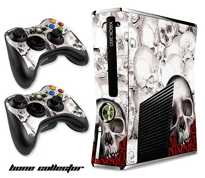 Skin Decal Wrap For Xbox 360 Slim Gaming Console & Controller Xbox360 Slim BC W • $8.95