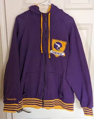 Minnesota Vikings - NFL Mitchell & Ness - Throwback - XL Zip Hoodie • $59.99