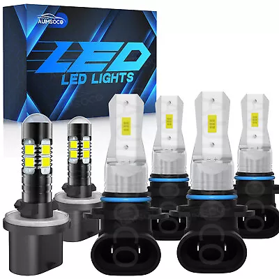 For Chevrolet Tahoe 2001 2002 2003-2006 6x 6000K LED Headlight Hi/Lo+Fog Bulbs • $39.99