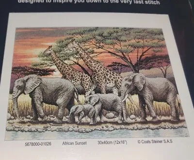 Anchor Maia M01026 African Sunset Counted Cross Stitch Kit • $69.89