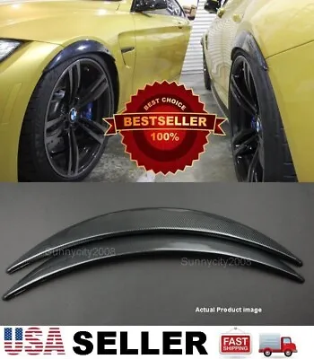1 Pair Carbon Effect 1  Diffuser Wide Fender Flares Extension For Mitsubishi • $28.96