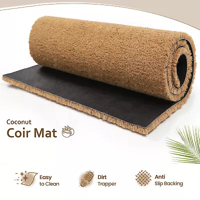 Heavy Duty COIR Entrance Matting  Lifts Dirt - Foyer Lobby Reception Door Mat • £10.96