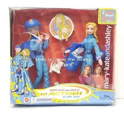 2002 Mattel 7  Mary-Kate & Ashley In Action  SPF 5000  Bendy Dolls BOX DMGE READ • $37.49