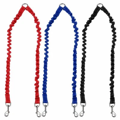 $13.88 • Buy 2 Way Nylon Dog Coupler/Splitter Leash Extendable Twin Lead For 2 Dogs Walking