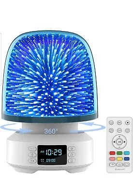 £16.99 • Buy Night Light Bluetooth Speaker 3D Star Projector Bedside Lamp Music Nightlight