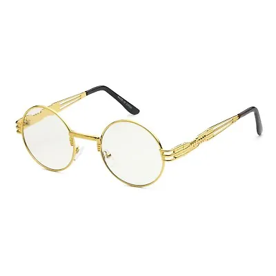 Fashion Vintage Retro Wood Buffs Migos Eye Glasses Oval Frame Clear Lens Glasses • $9.95