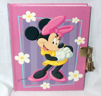 New Disney Minnie Mouse Diary/notebook With Lock And Keys • $6.99